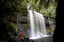 The spectacular Russell Falls in Mount Field National Park