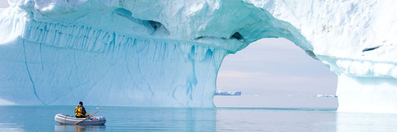 Rowing past an Iceberg, Greenland