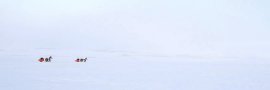 Crossing a frozen lake