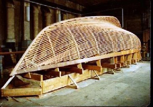 Building Marco Polo III (Teleport) - layers of cedar