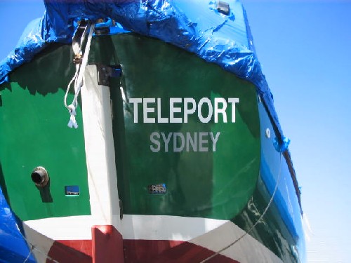 Teleport! Now registered as an Aussie yacht, homeport Sydney!