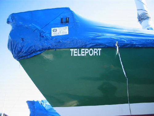 Teleport name written on the bow