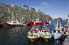 Nuuk harbour - spot Teleport tied up to the fishing boats - Click for full-size.