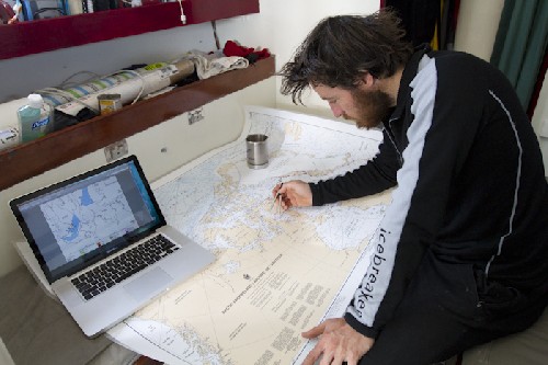 Chris planning new route through the Northwest Passage