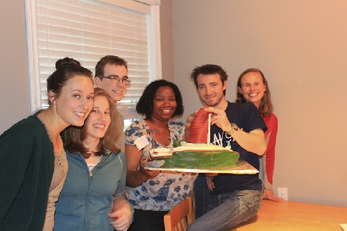Farewell party with the amazing Teleport cake! Thanks so much everyone!
