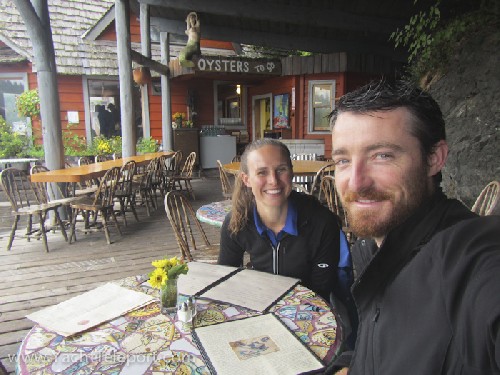 Jess and my 5 year dinner at The Saltry