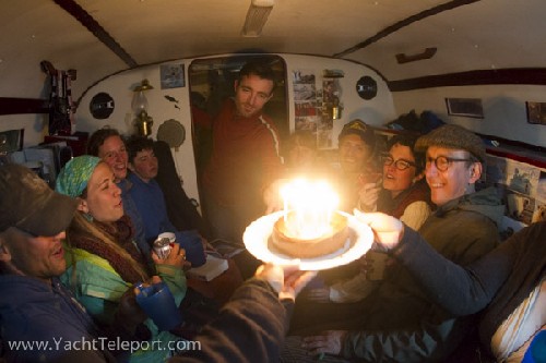 Happy 31st Birthday Chris! 14ppl onboard Teleport!